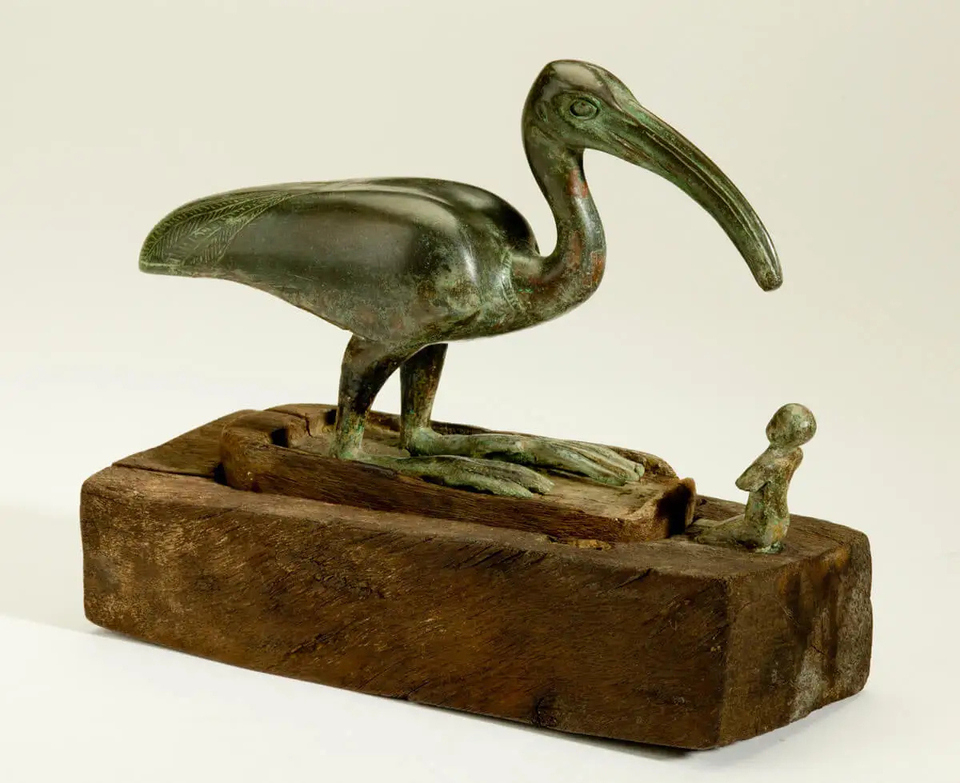 Thoth Ibis Nephthys ancient egyptian god of the moon science knowledge egypt museum
